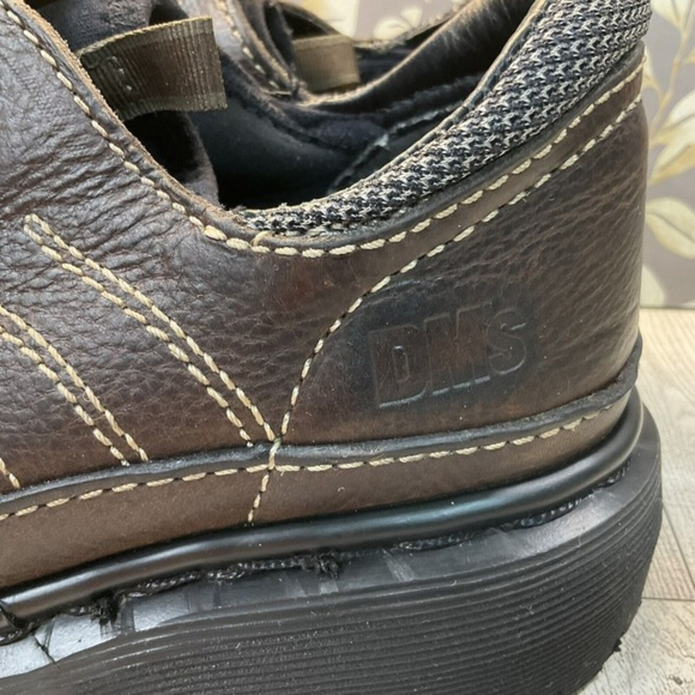 Dr Martens Men's Vintage Brown Chunky Oxford Lace Up Low Top England M5 W7 Y2K - Picture 4 of 9